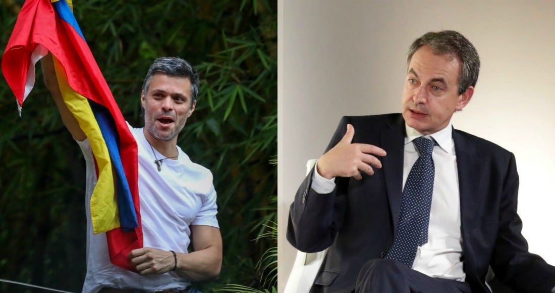 Zapatero visita a Leopoldo López en su domicilio de Caracas cuatro días después de salir de prisión Zapatero visita a Leopoldo López en su domicilio de Caracas cuatro días después de salir de prisión