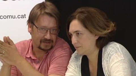 Ada Colau y Xavier Dom&eacute;nech