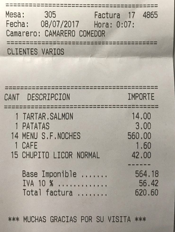 Catorce italianos intentan un "sinpa" de 620€ en un restaurante de Pamplona Catorce italianos intentan un "sinpa" de 620€ en un restaurante de Pamplona