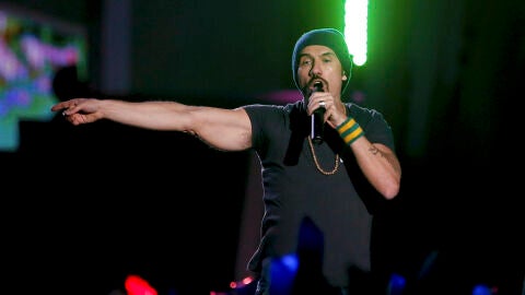 El cantante español Macaco durante una actuación El cantante español Macaco durante una actuación