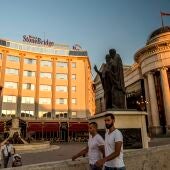 Un hotel en Skopje, capital de Macedonia