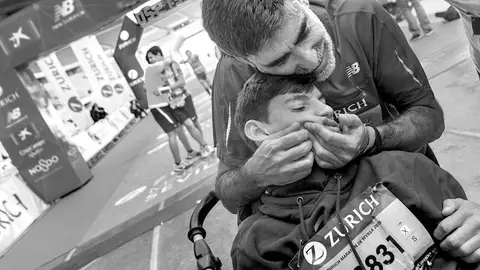 José Manuel Roás Triviño y su hijo Pablo José Manuel Roás Triviño y su hijo Pablo