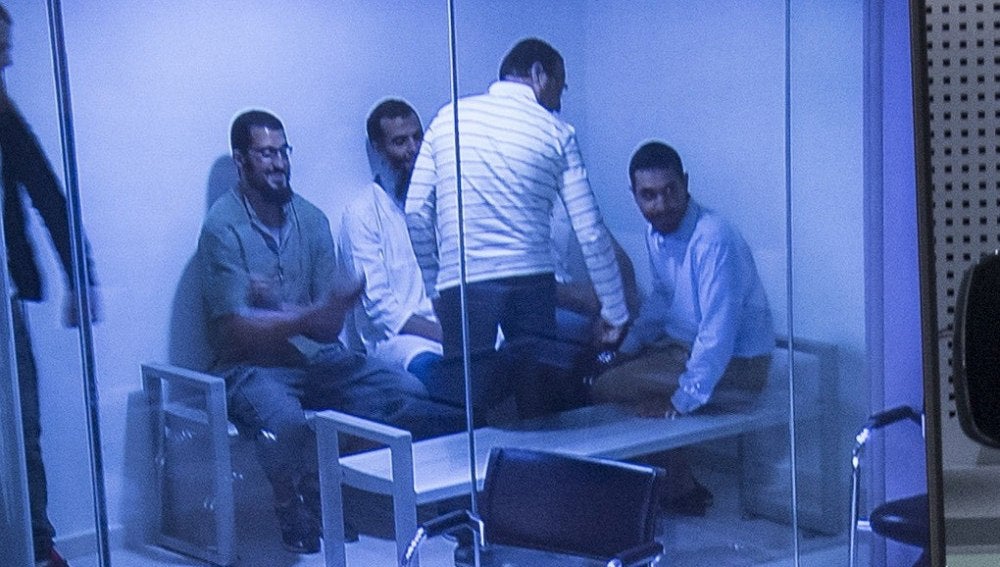 Un momento del juicio que se celebra en la Audiencia Nacional contra los 6 presuntos yihadistas.