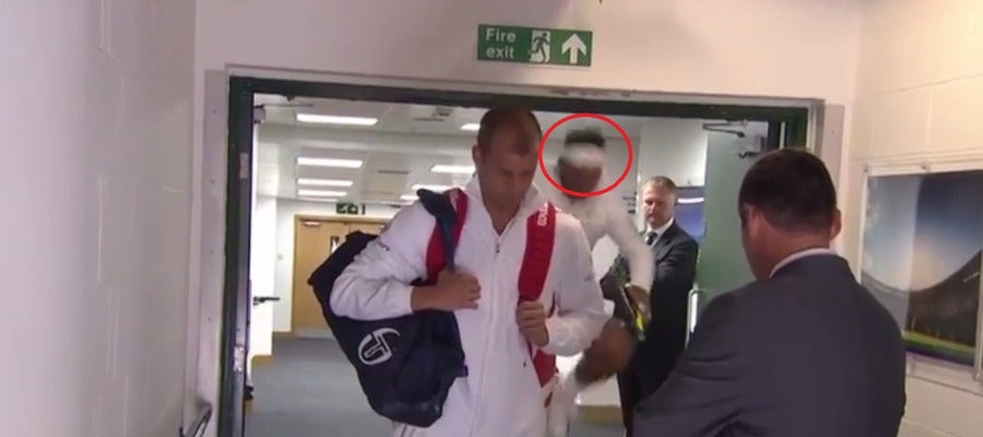 El golpe de Rafa Nadal en Wimbledon El golpe de Rafa Nadal en Wimbledon