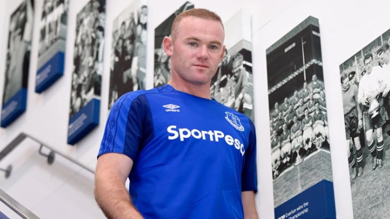 Wayne Rooney con la camiseta del Everton