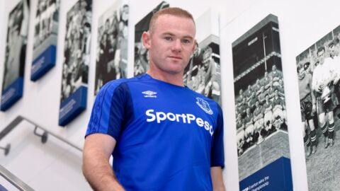 Wayne Rooney con la camiseta del Everton