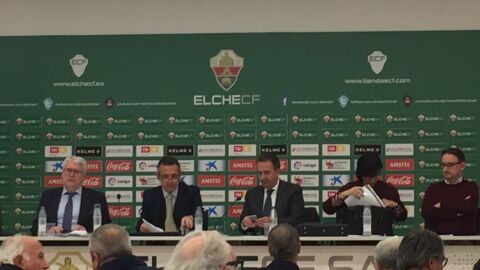 Imagen de la Junta General de Accionistas del Elche de 2016