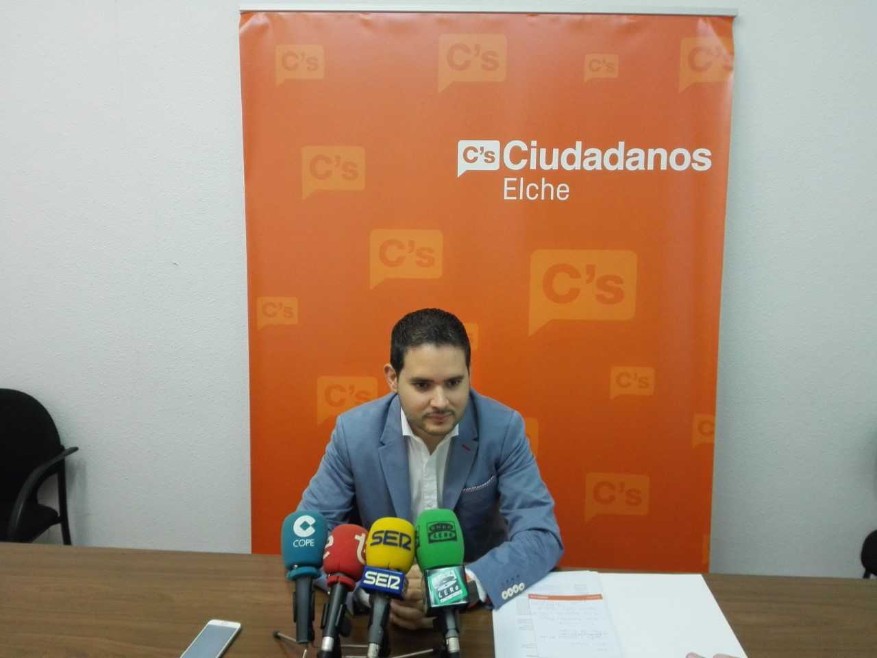 David Caballero, portavoz de Ciudadanos Elche David Caballero, portavoz de Ciudadanos Elche
