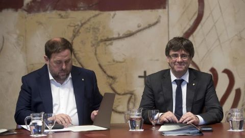 Oriol Junqueras y Carles Puigdemont