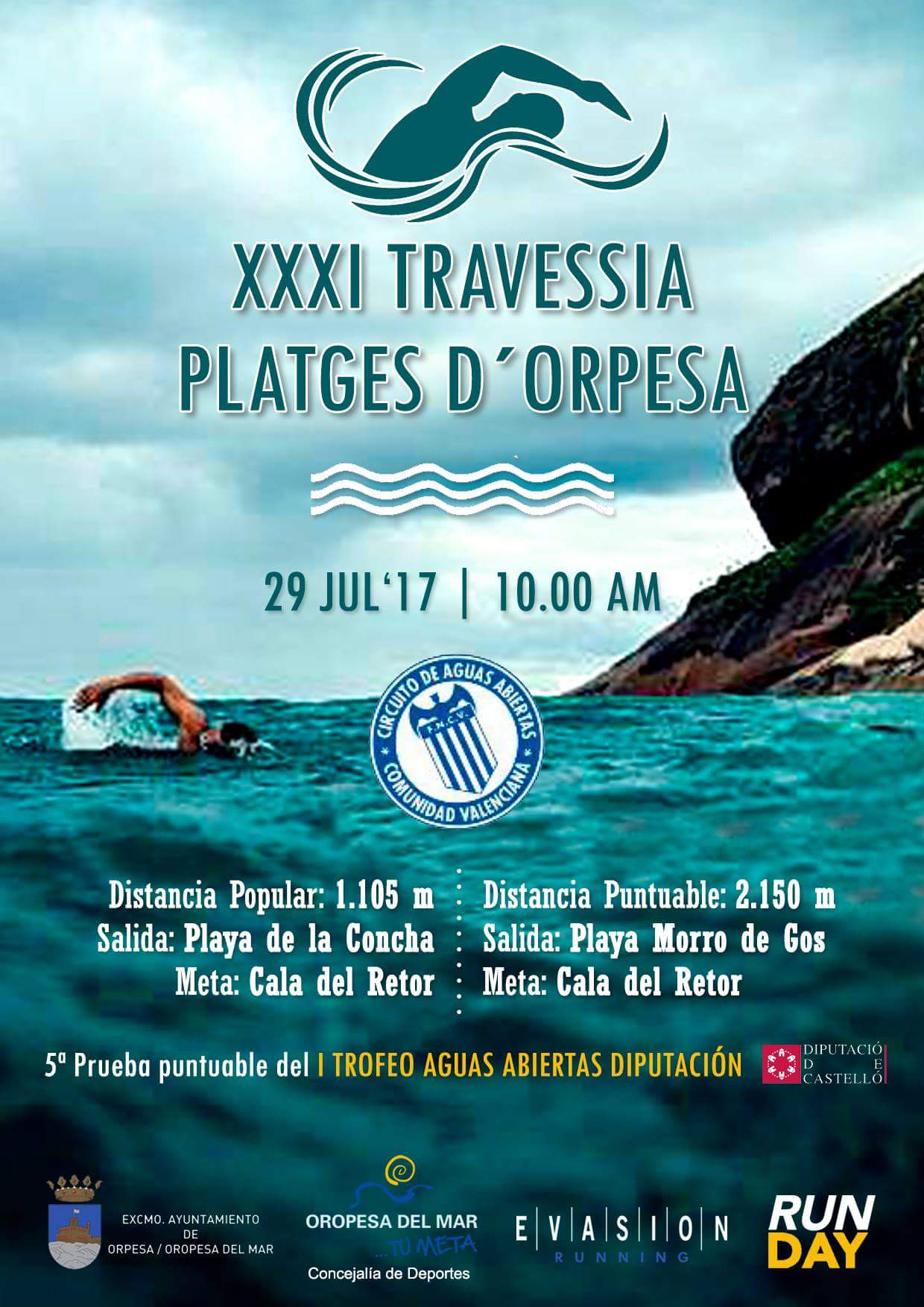 Nadadores de toda España competirán el 29 de julio en la Travessia Platges d’Orpesa Nadadores de toda España competirán el 29 de julio en la Travessia Platges d’Orpesa