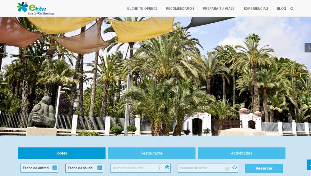 La nueva web de VisitElche permite a los turistas reservar ofertas turísticas