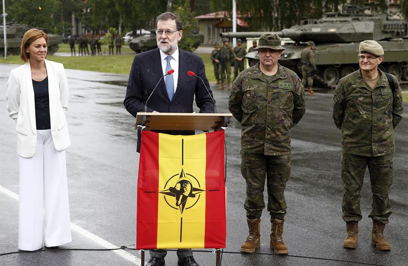 Rajoy anuncia que España se propone liderar un batallón de la OTAN en los países bálticos Rajoy anuncia que España se propone liderar un batallón de la OTAN en los países bálticos