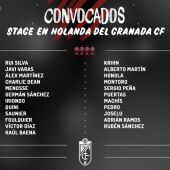PLANTILLA DEL GRANADA CF