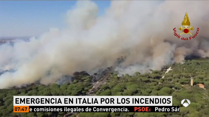 Muere un hombre en Italia intentando escapar de un incendio Muere un hombre en Italia intentando escapar de un incendio