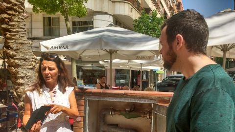 Antonio Garc&iacute;a, concejal de Parques y Jardines del Ayuntamiento de Elche, ha presentado el nuevo sistema de riego automatizado