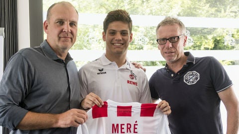 El central Jorge Mer&eacute;, nuevo jugador del Colonia.