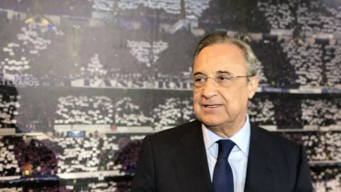 Florentino P&eacute;rez, en un acto