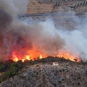 Incendio cerca de la localidad murciana de Calasparra