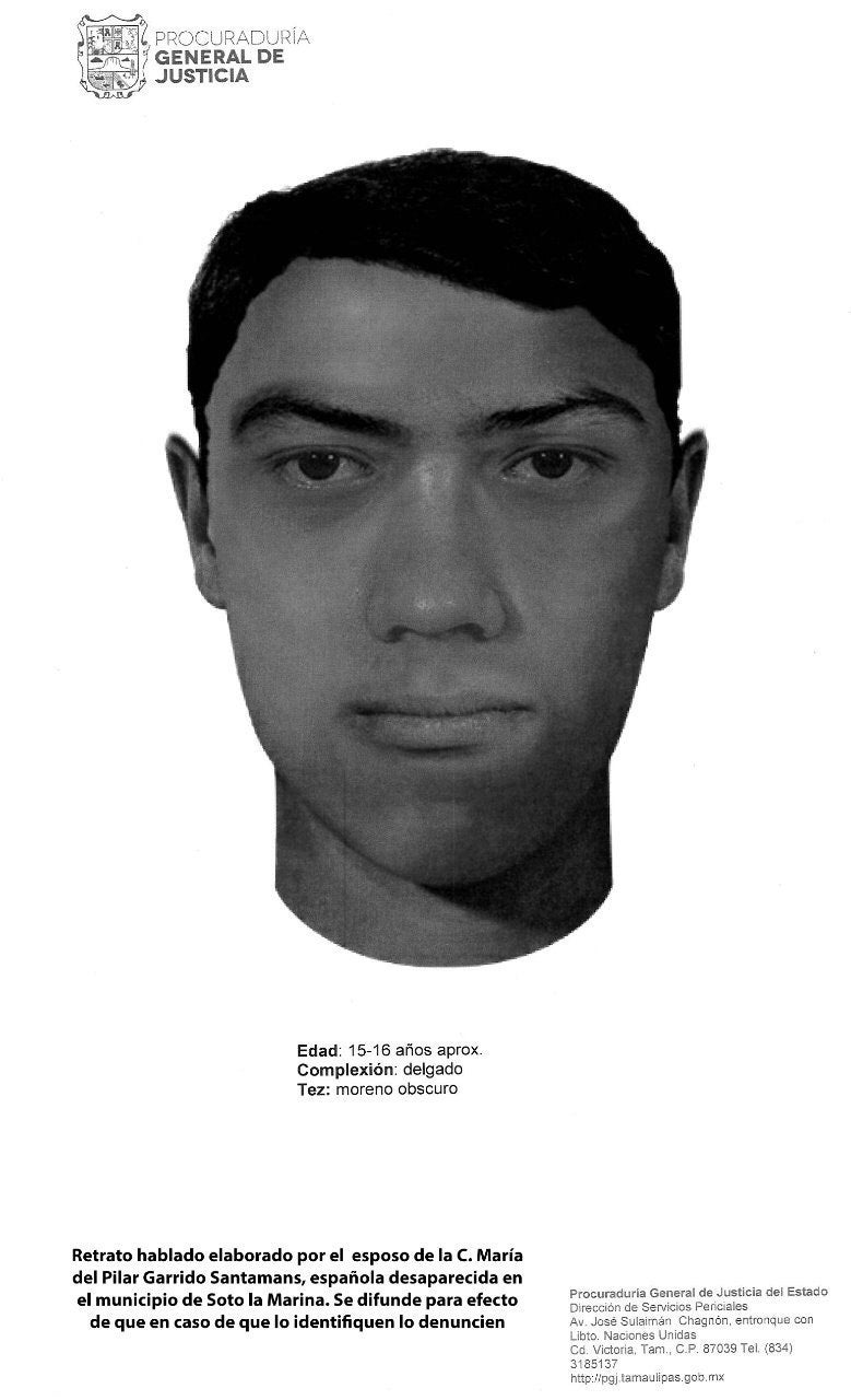 Difunden un retrato robot de uno de los presuntos secuestradores de la española Pilar Garrido Difunden un retrato robot de uno de los presuntos secuestradores de la española Pilar Garrido
