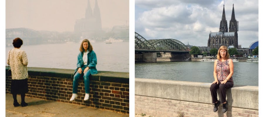 Lisa Werner, la estadounidense que recreó 30 años después su viaje a Europa. Lisa Werner, la estadounidense que recreó 30 años después su viaje a Europa.