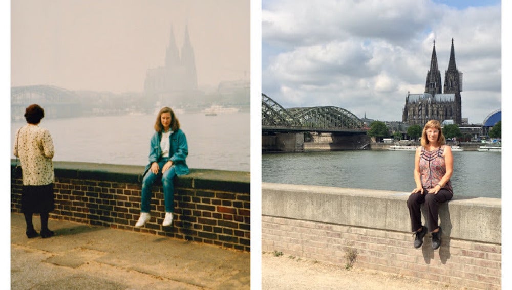 Lisa Werner, la estadounidense que recreó 30 años después su viaje a Europa.