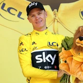 Chris Froome, con el maillot amarillo Chris Froome, con el maillot amarillo
