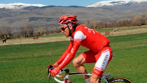 El ciclista Luis &Aacute;ngel Mate.