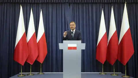 El presidente de Polonia, Andrzej Duda El presidente de Polonia, Andrzej Duda