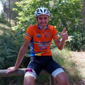 Manuel Sánchez, tras proclamarse campeón de España de Mountain Bike