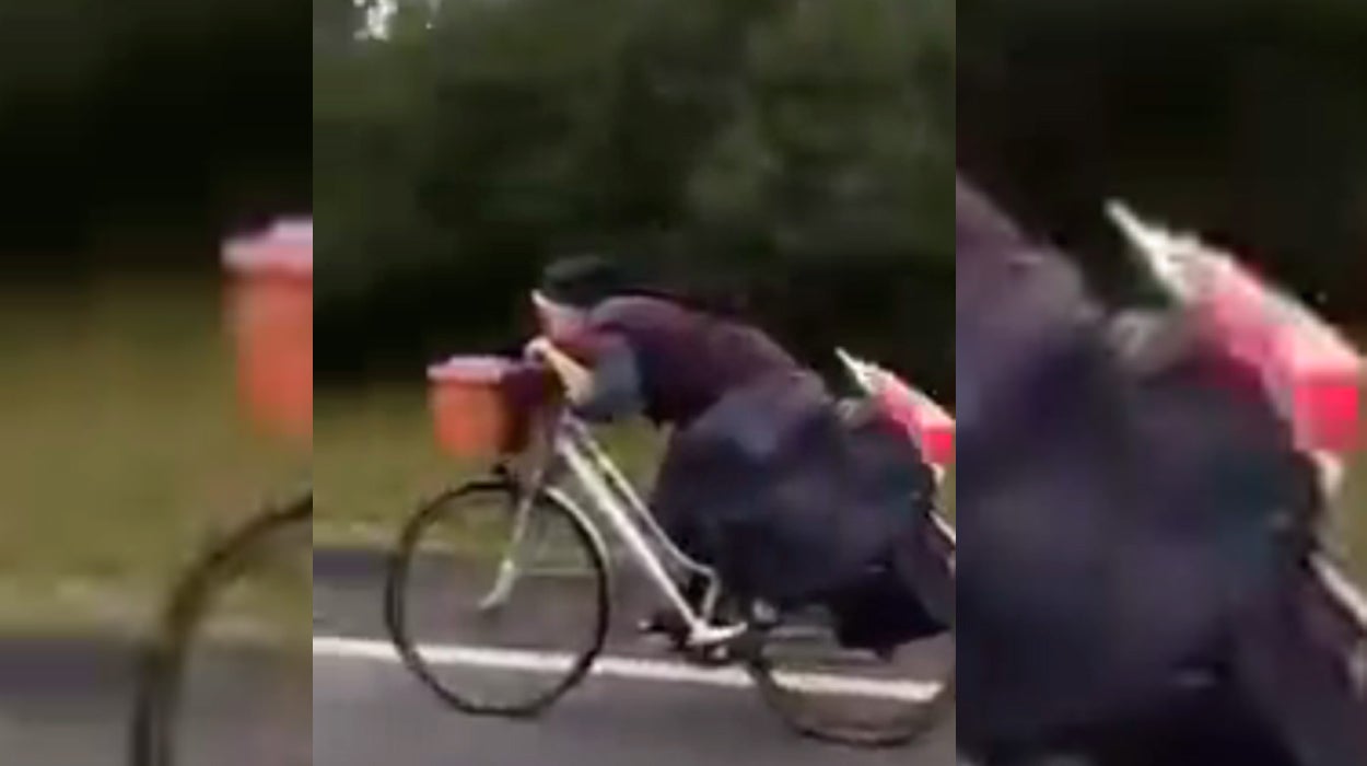 La velocidad de una monja en bicicleta se vuelve viral La velocidad de una monja en bicicleta se vuelve viral