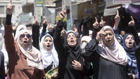 Protestas a las puertas del Parlamento de Jordania