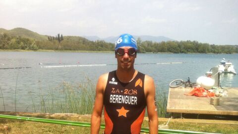 Alejandro Berenguer, en el campeonato de Espa&ntilde;a de Triatl&oacute;n y Acuatl&oacute;n