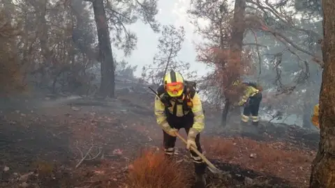 Incendio en Molinicos Incendio en Molinicos