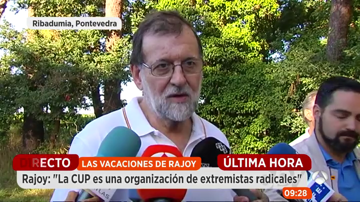 Rajoy asegura "con toda tranquilidad" que no habrá referéndum el 1-O Rajoy asegura "con toda tranquilidad" que no habrá referéndum el 1-O
