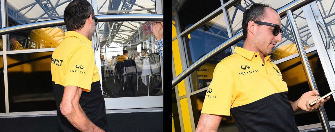 Increíble que pueda volver a la F1: se filtran imágenes del brazo de Kubica en los test de Hungría Increíble que pueda volver a la F1: se filtran imágenes del brazo de Kubica en los test de Hungría