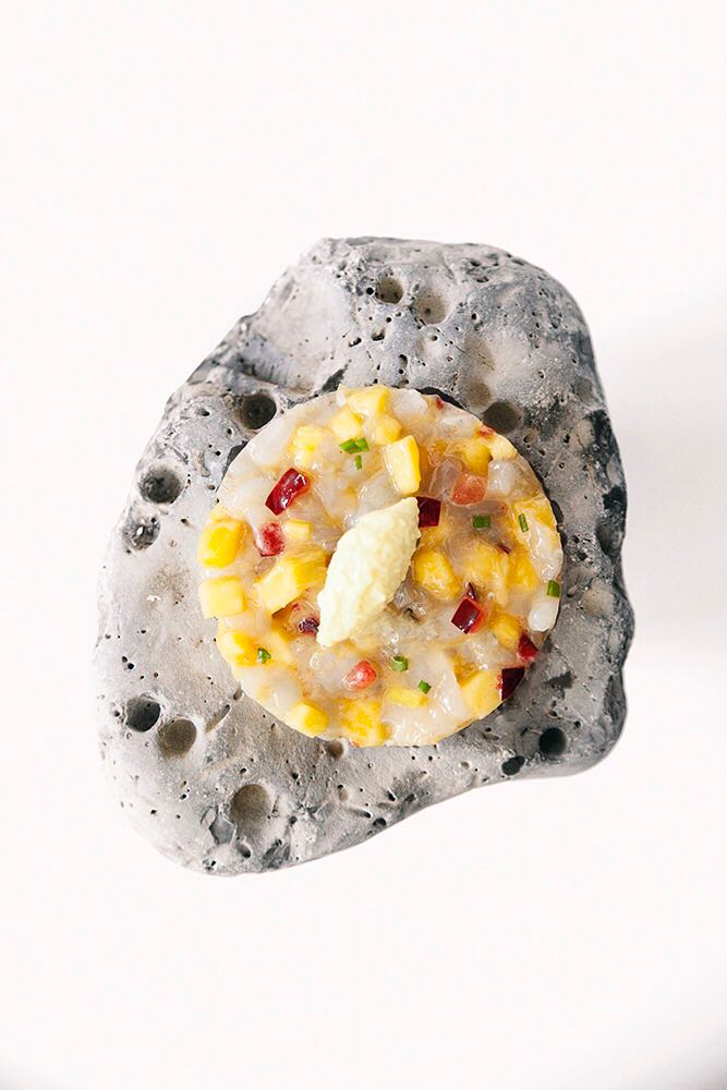 Oído: 'Tartar de mango, gambas y helado de ras el hanout', una receta veraniega y muy apetecible Oído: 'Tartar de mango, gambas y helado de ras el hanout', una receta veraniega y muy apetecible