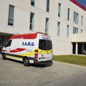 Ambulancia SAMU en el Hospital Universitario del Vinalopó de Elche