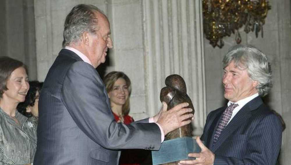 El Rey Juan Carlos con Ángel Nieto