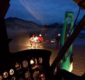 Evacuada de un arenal del abra del Pas una mujer con rotura de húmero Evacuada de un arenal del abra del Pas una mujer con rotura de húmero