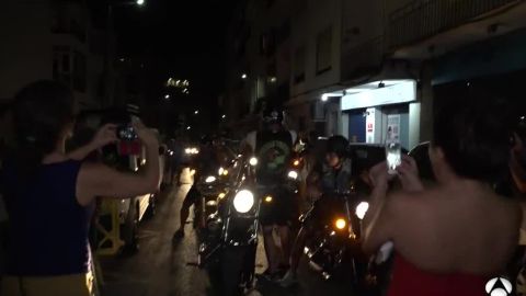 El homenaje de los motoristas a &Aacute;ngel Nieto
