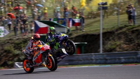 Marc M&aacute;rquez y Valentino Rossi