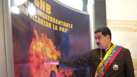 Nicol&aacute;s Maduro durante la conmemoraci&oacute;n de los 80 a&ntilde;os de la creaci&oacute;n de la Guardia Nacional Bolivariana