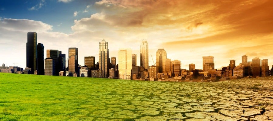 Imagen que simula el cambio climático Imagen que simula el cambio climático
