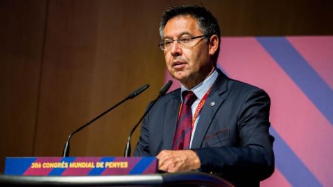 El presidente del Barcelona, Josep Mar&iacute;a Bartomeu