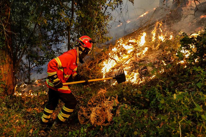 Portugal pide ayuda a Europa para combatir sus múltiples fuegos activos, más graves en el centro Portugal pide ayuda a Europa para combatir sus múltiples fuegos activos, más graves en el centro