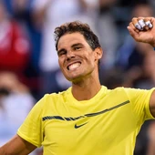Rafa Nadal celebra una victoria Rafa Nadal celebra una victoria