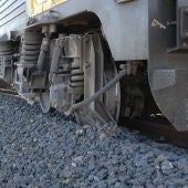Descarrilamiento de un tren de mercancías (Archivo)