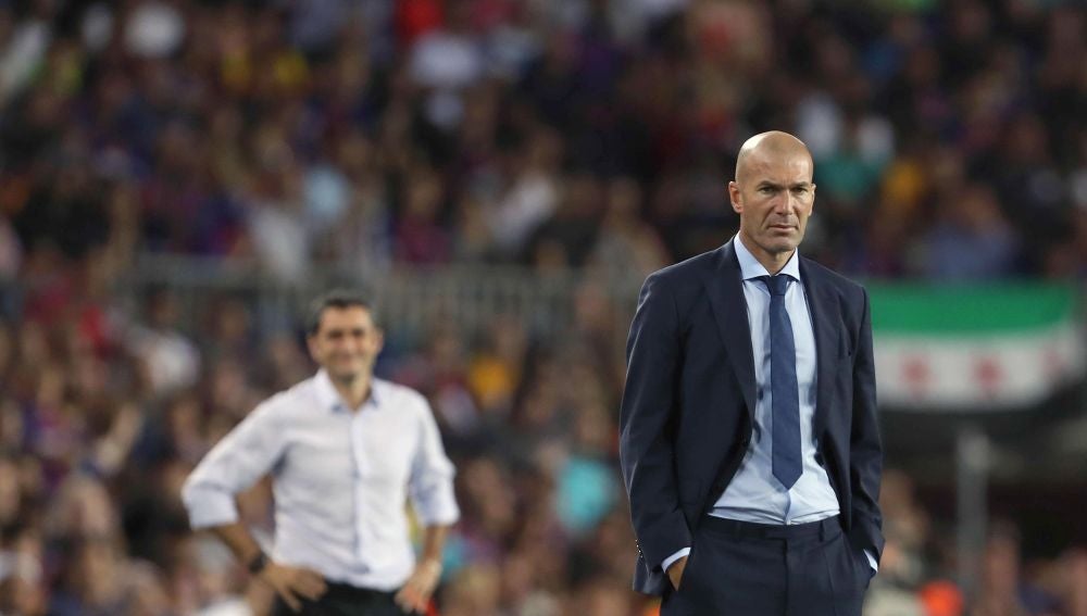 Zidane en el partido