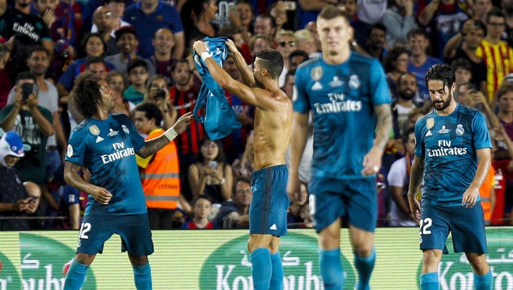 Cristiano celebrando su gol