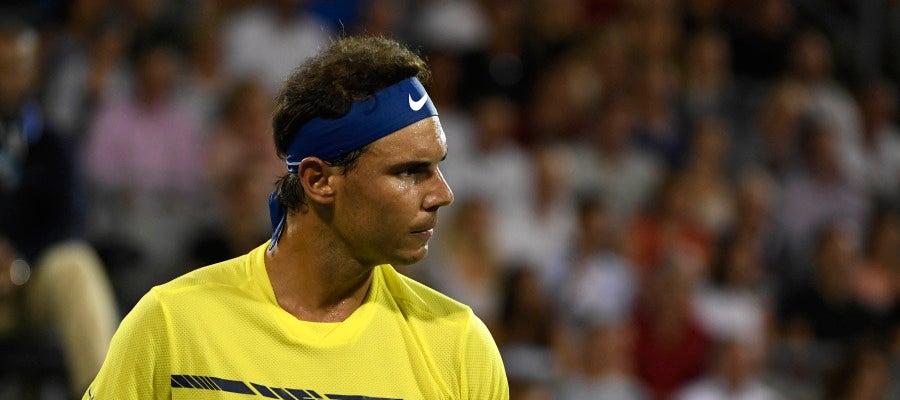 Rafa Nadal celebra un punto durante un partido Rafa Nadal celebra un punto durante un partido